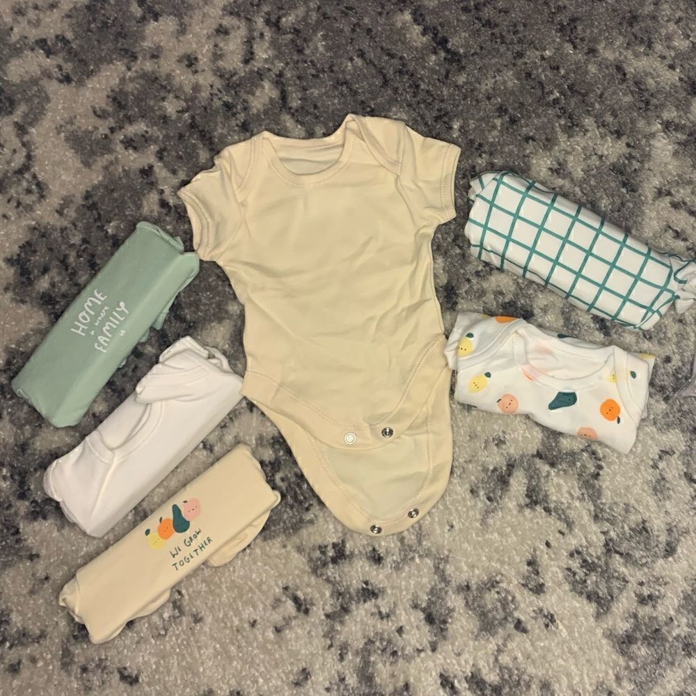 6 piece Baby Onesies